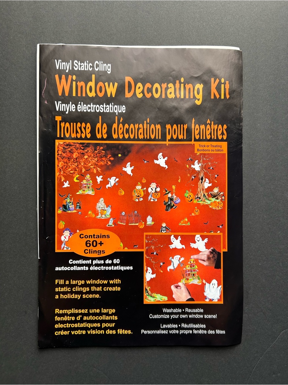 Vintage Halloween Window Decal Kit